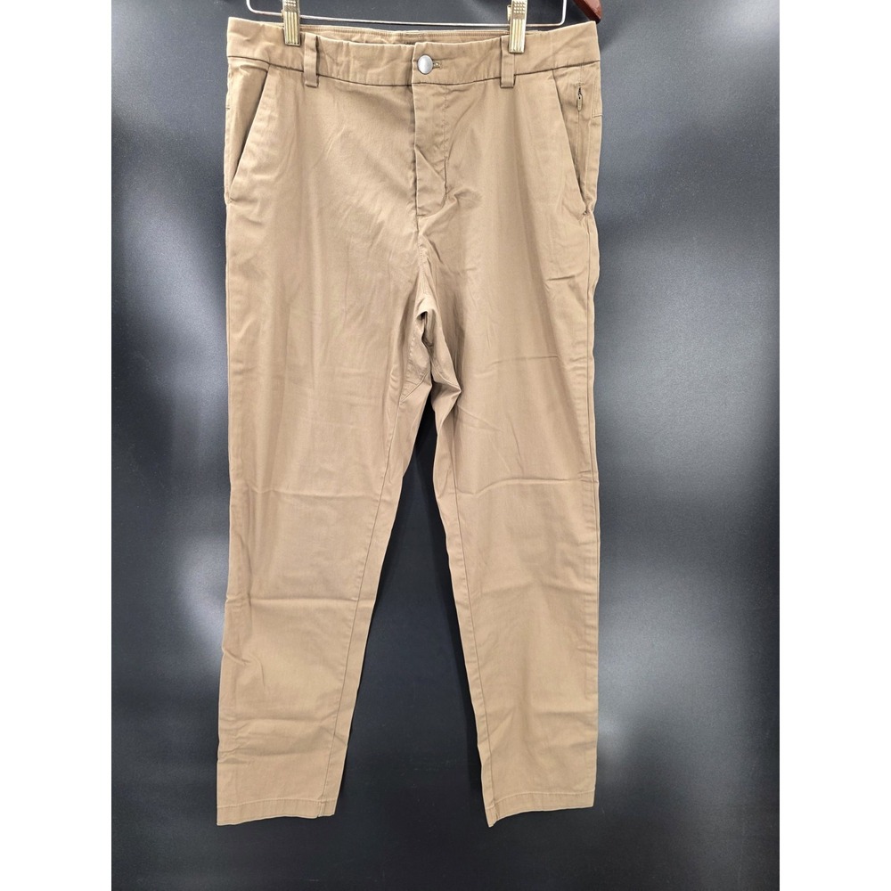 X2 Lululemon ABC Slim & Commission Classic Pants Men's Sz 32 Olive Green/ Khaki - Picture 10 of 16